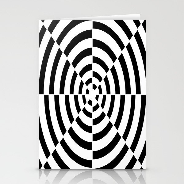Abstract pattern - black and white. Stationery Cards
