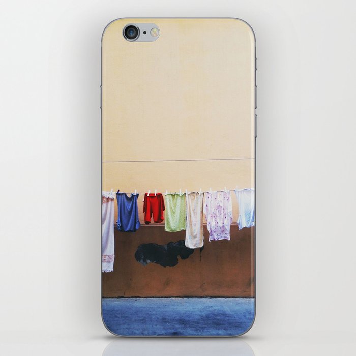 Drying laundry iPhone Skin