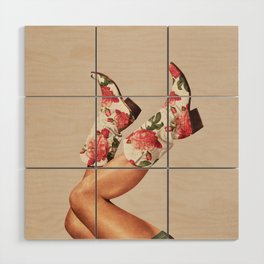These Boots - Floral Wood Wall Art
