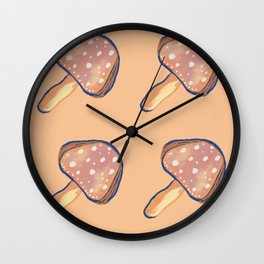 Cutie Mushrooms Wall Clock