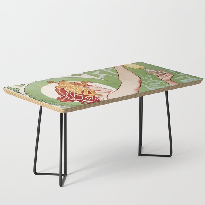 alfons mucha Absinthe RobetteHigh Definition Coffee Table by nobelart Society6