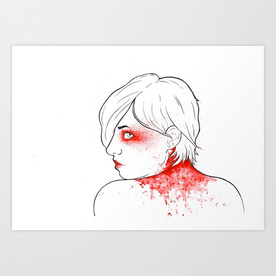 splatter, ahoy Art Print