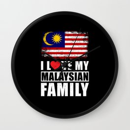 Malaysian Family Wall Clock