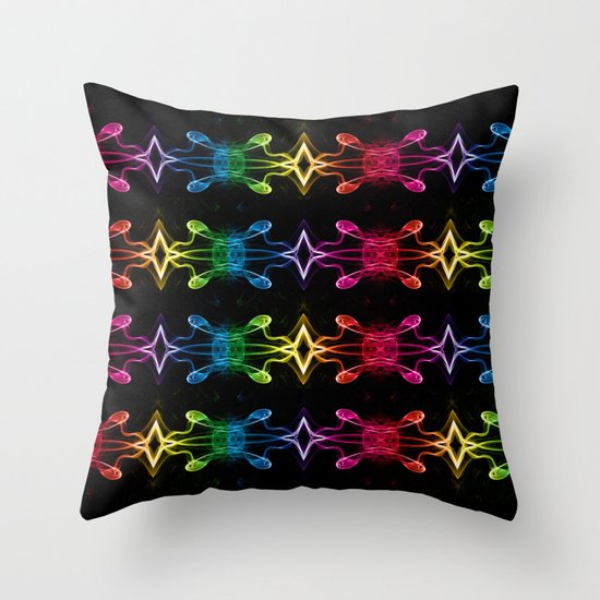 Smoke Art 72 Throw Pillow