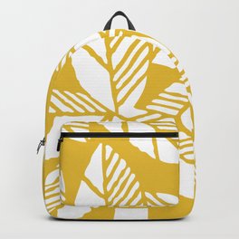 Tropical Palm Tree Composition Yellow Backpack