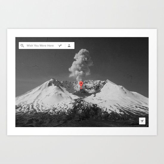 Wish You Were Here Art Print
