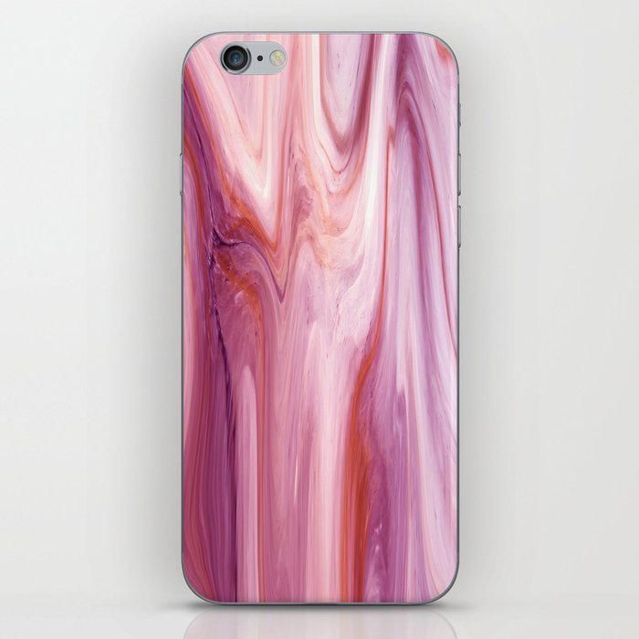 Purple & Pink Liquid Marble  iPhone Skin