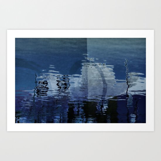 Abstract Blue Art Print
