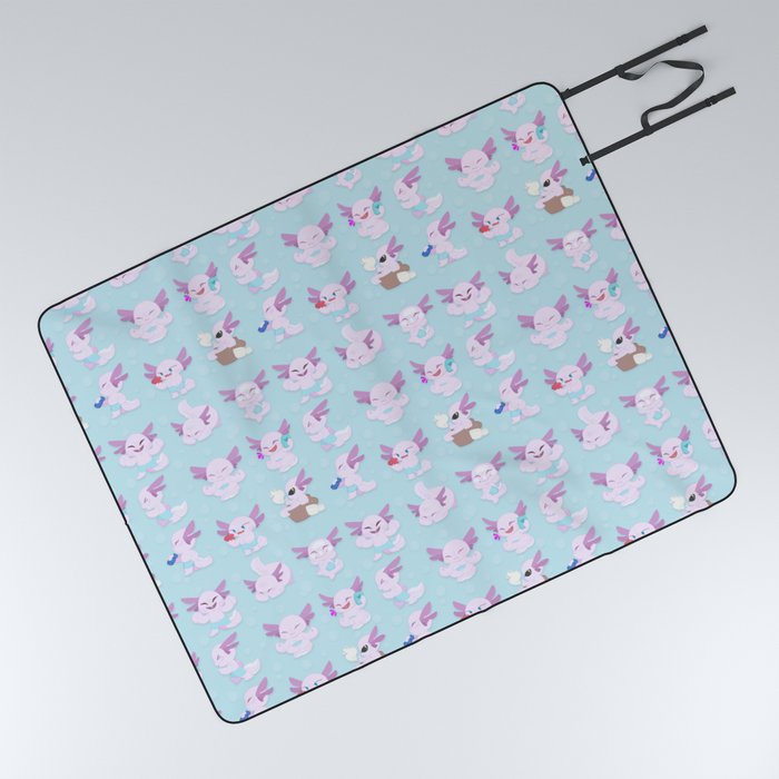 Axolotl Lover Picnic Blanket