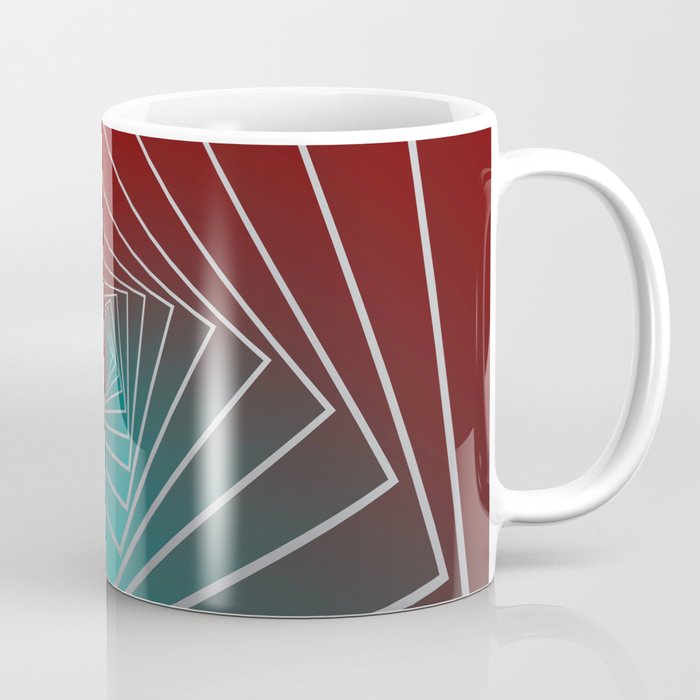 teal burgundy spin Coffee Mug