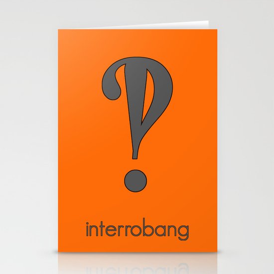 Interrobang, Serif Stationery Cards