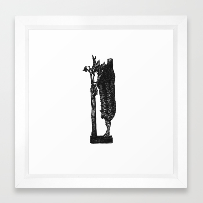 Ram In A Thicket Framed Art Print By Rachelanneharrop Society6