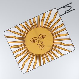Argentina Sun of May  Picnic Blanket