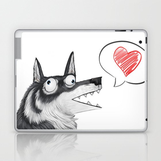 Derp Wolf Laptop & iPad Skin