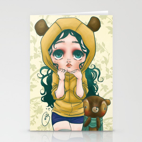 Wild Cutea little bear Stationery Cards