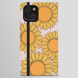 Sunflowers Pattern iPhone Wallet Case