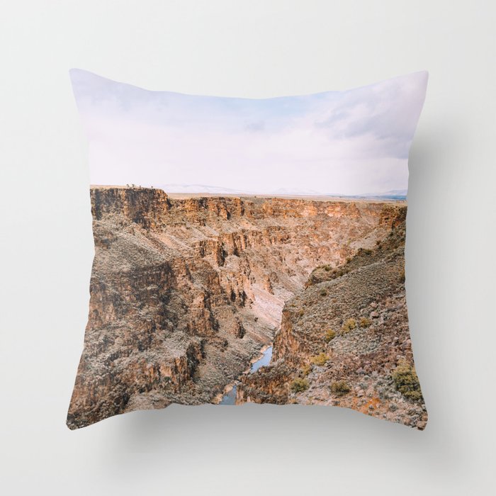 Rio Grande Gorge Throw Pillow