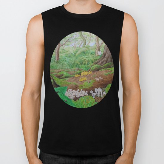 A Day of Forest (5). (dead wood ecosystem) Biker Tank
