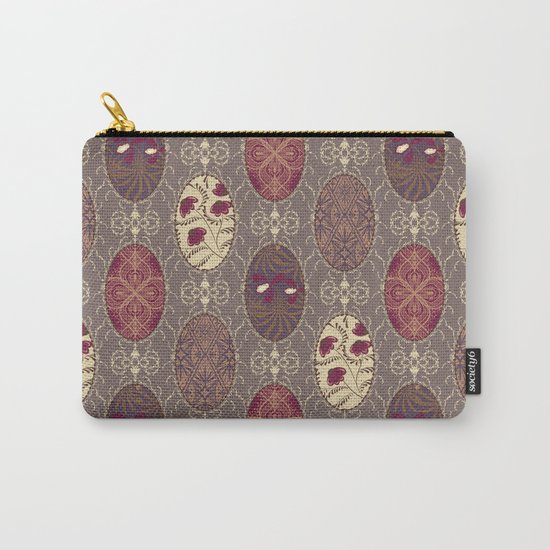 Patchwork seamless floral abstract pattern texture background Carry-All Pouch