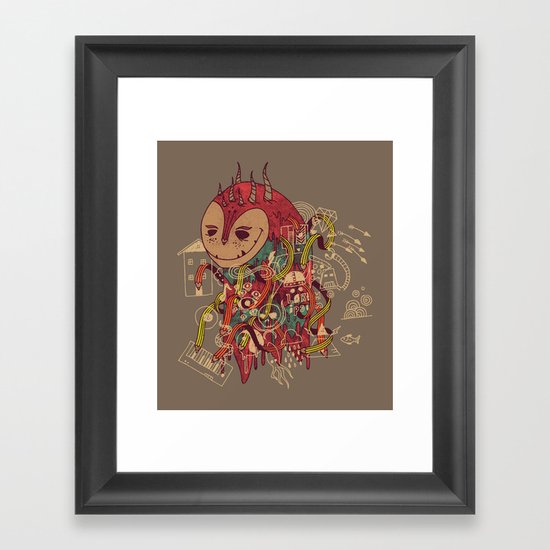 The Doodler Framed Art Print