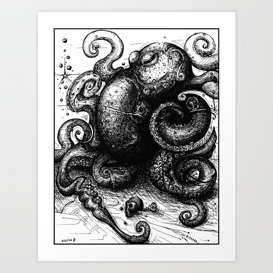 Octopus #8 Art Print
