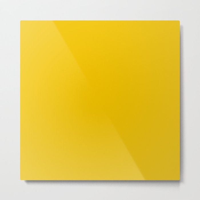 Cyber Yellow Metal Print