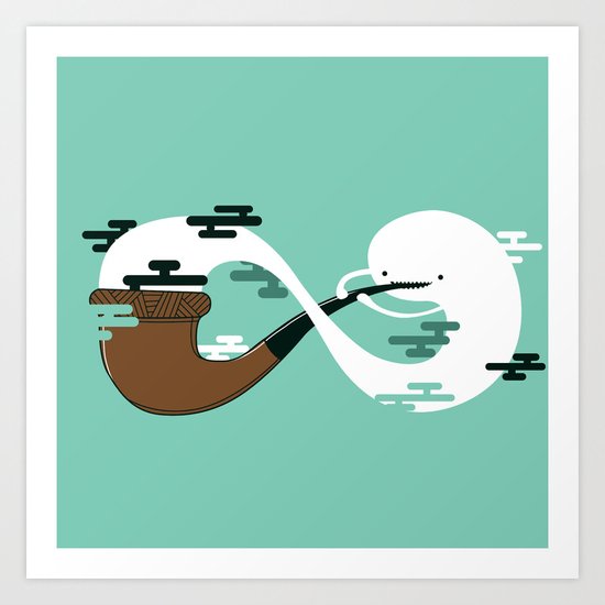 Infinite Pipe Art Print