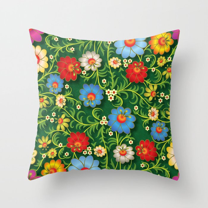 Shabby flowers Throw Pillow for Pennsylvania homes