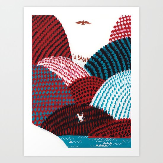 Russian Folk Tales - Tzar of the seas II Art Print