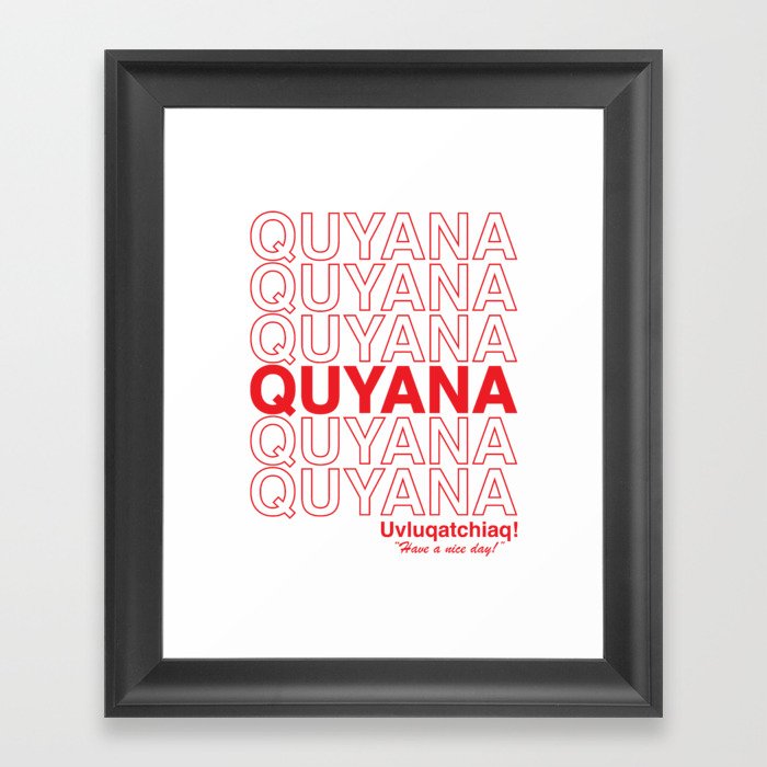 Quyana Framed Art Print