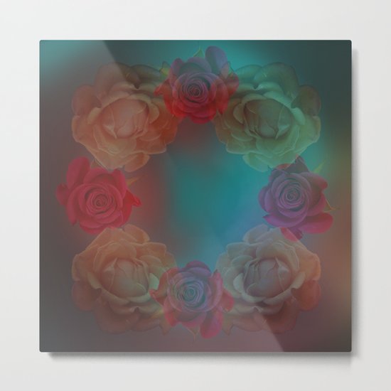 A wreath of roses Metal Print