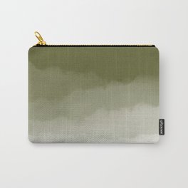 Army Green Watercolor Ombre (army green/white) Carry-All Pouch