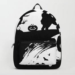 Chow Chow Halloween Costume Chowdren Backpack | Scary, Graphicdesign, Moonsilhouette, Chowdren, Creepy 