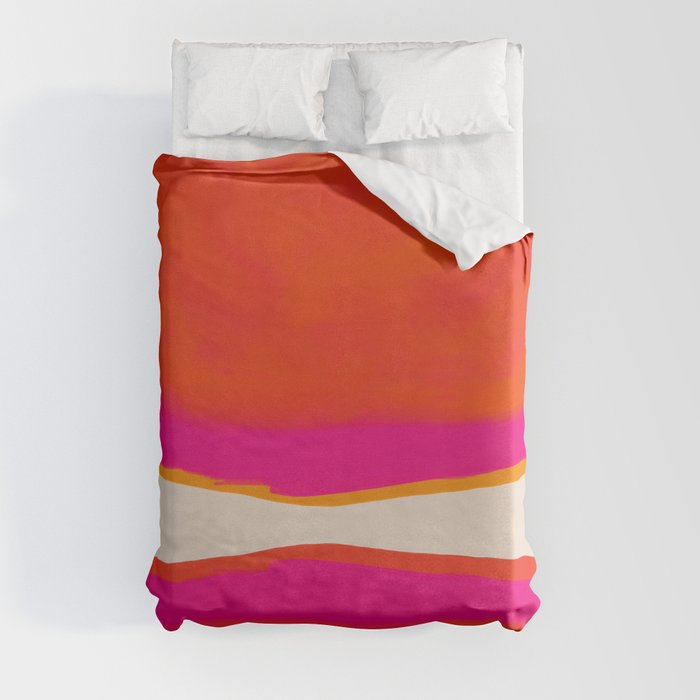 Overheat - Abstract Shapes Study Duvet Cover