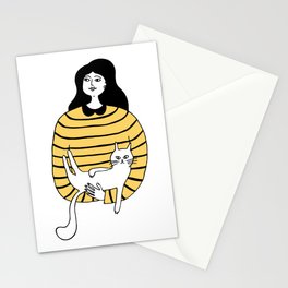Life is better with cats Stationery Card