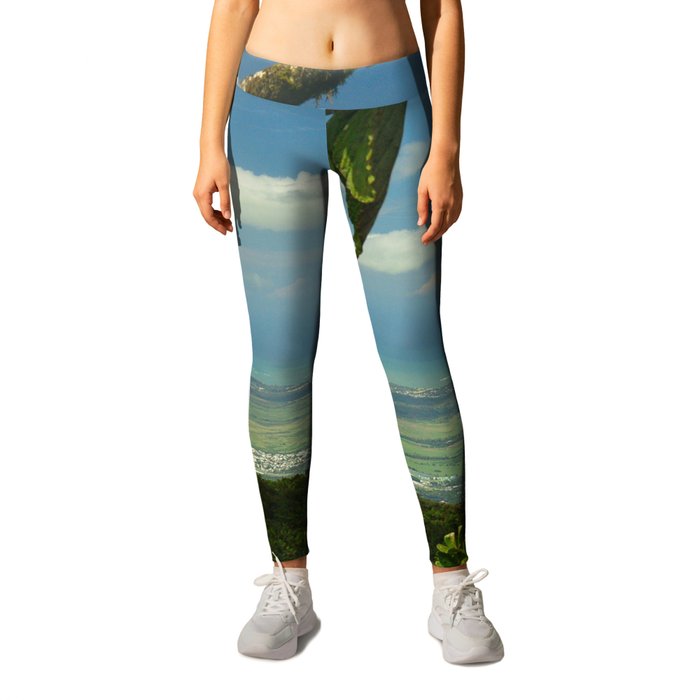 View of the Puerto Rico East Coast - from El Yunque rainforest Leggings