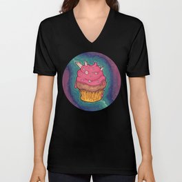 Cosmic Cupcake V Neck T Shirt