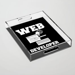 Web Development Engineer Developer Manager Acrylic Tray