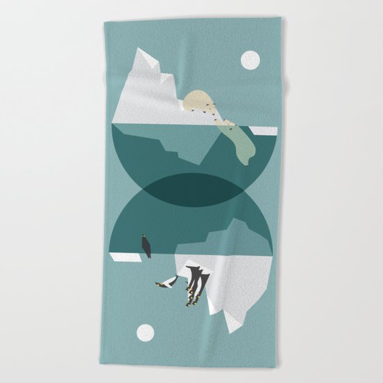North and south Beach Towel