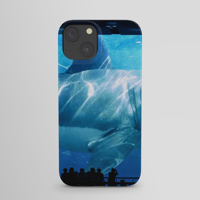 Megalodon Shark in Aquarium iPhone Case
