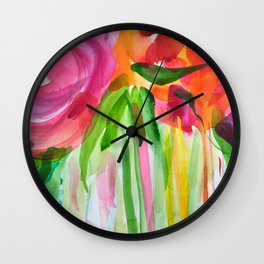 Burst of Color Wall Clock