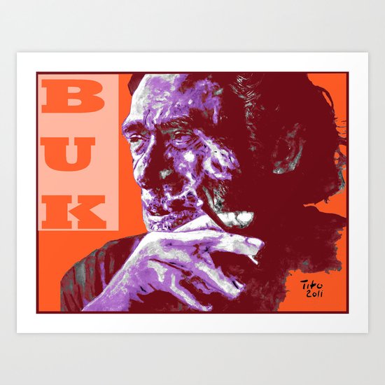 Charles Bukowski - PopART Art Print