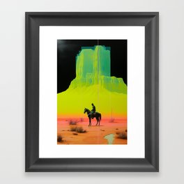 Neon West  Framed Art Print