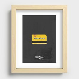 This is New York for me. "Metrocard" Recessed Framed Print