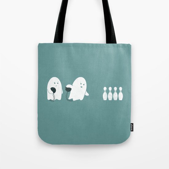 Bowling Ghost Tote Bag