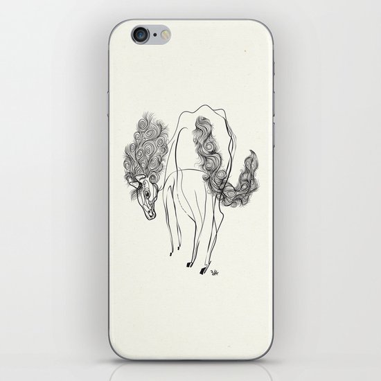 White horse iPhone & iPod Skin