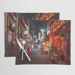 Warmth of Neon Tokyo Signs Placemat
