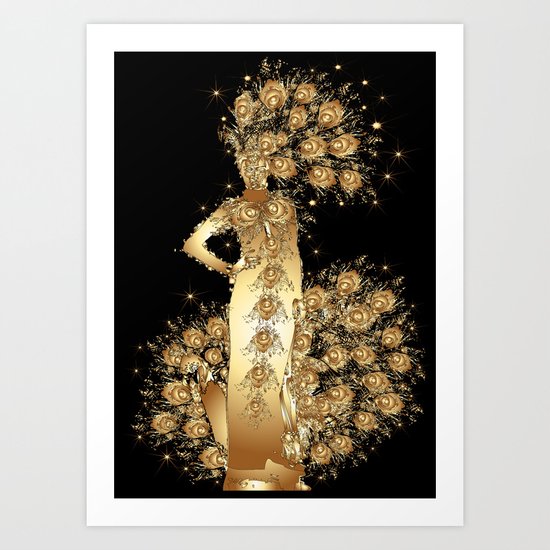 Carnival Woman Art Print