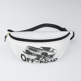 A distressed rock crawling off-road design Fanny Pack