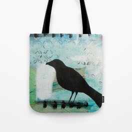 Blackbird singing Tote Bag